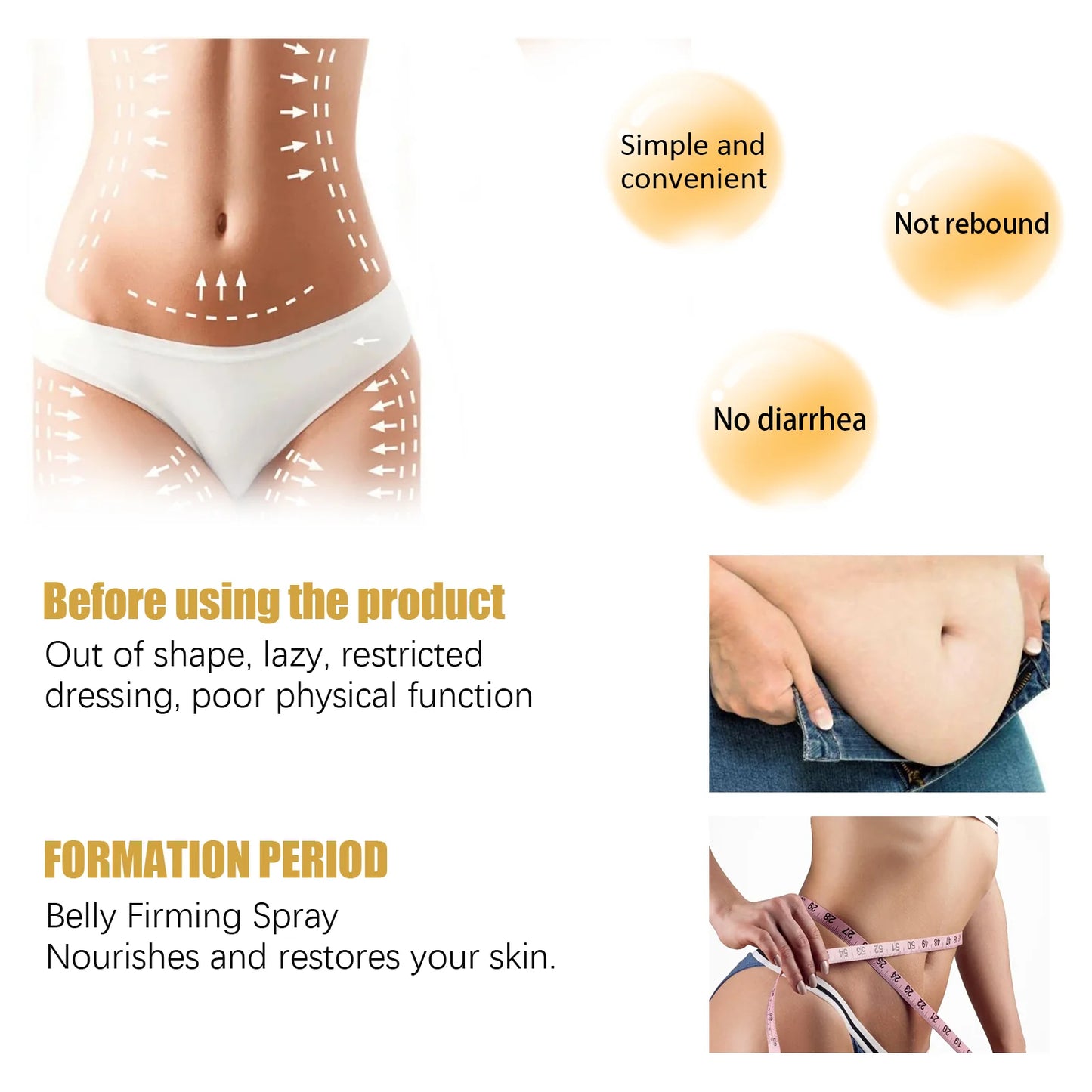 Ginger Slimming Body Cream, Anti-Cellulite Firming Fat Burning Massage Lotion for Shaping Waist, Belly, Thighs, 50G